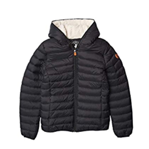 Save The Duck Kids' Giga Faux Fur Lined Hooded Puffer Coat - Picture 2 of 2